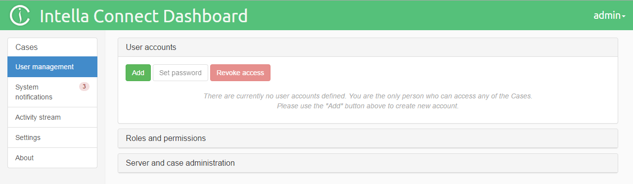 User management