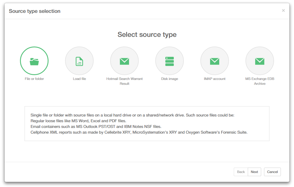 Add Source Wizard