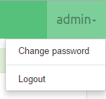 Users name menu