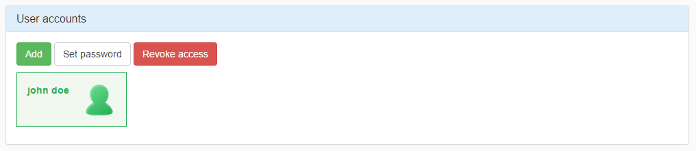 Select user