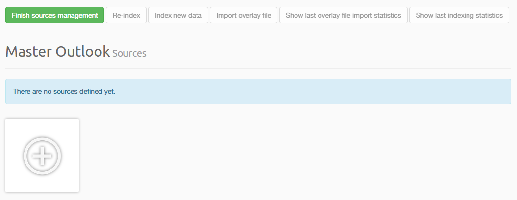 Manage Sources
