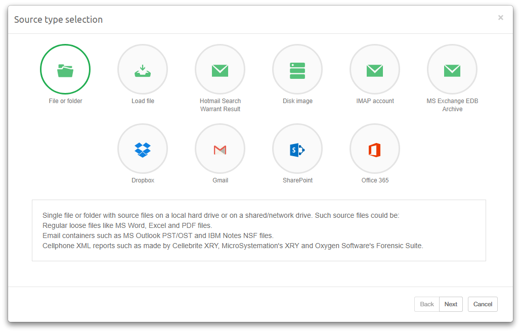 Add Source Wizard