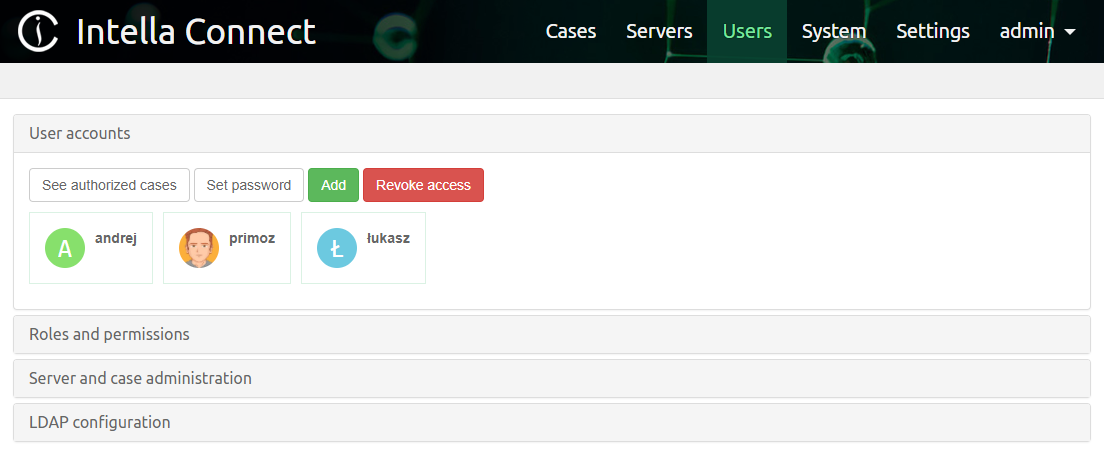 User management
