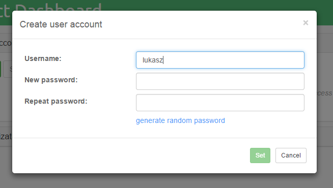 Create new user