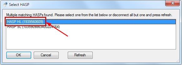 Dongle Selection
