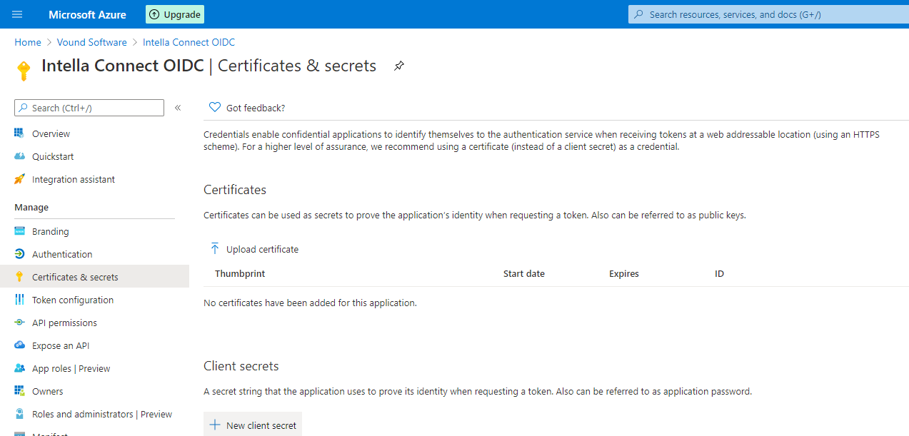 SSO with Intella Connect and Microsoft Azure step 7