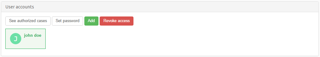 Select user