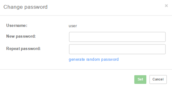 Change password