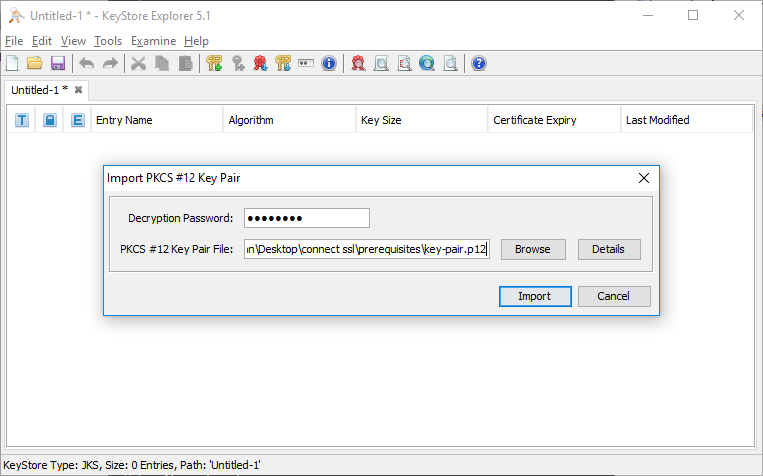 Key Pair Import