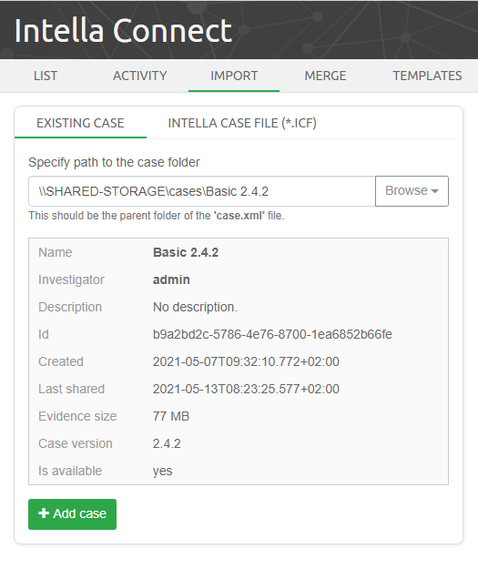 Adding case