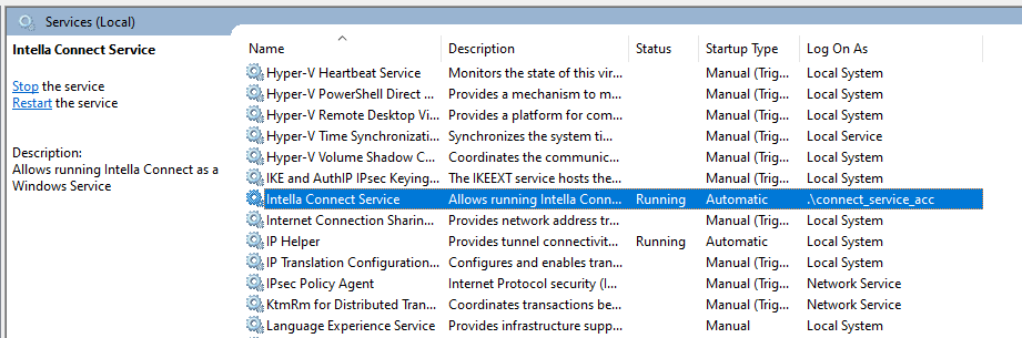 Check connect as a service