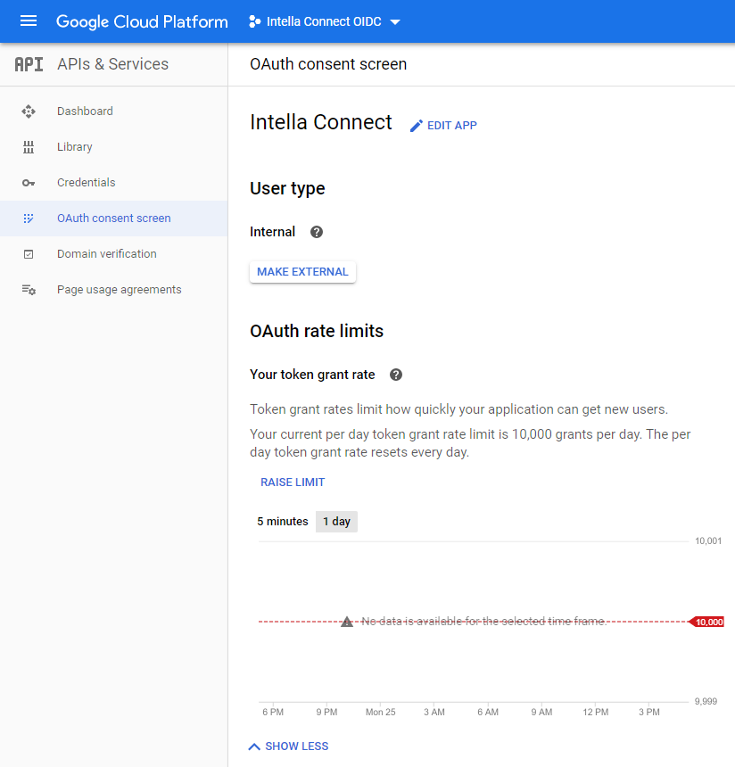 SSO with Intella Connect and Google step 10
