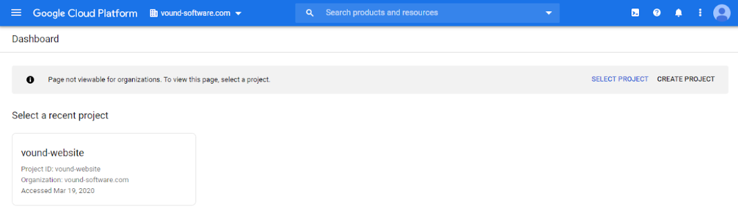 Configuring Google as SSO provider step 1