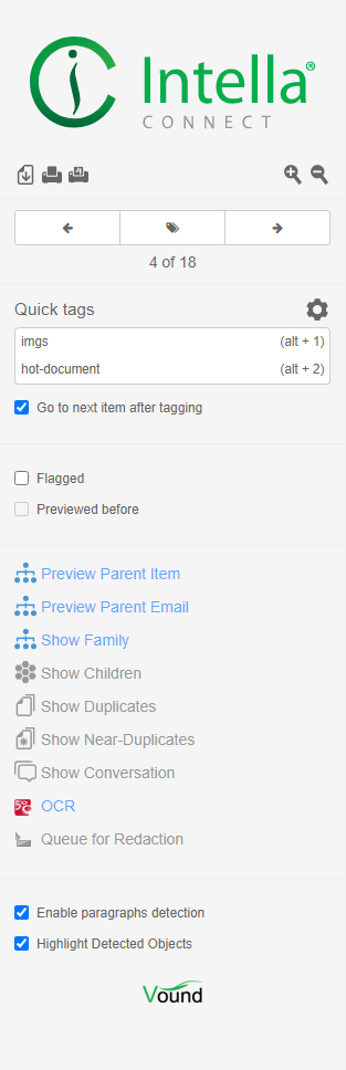 Previewer toolbar