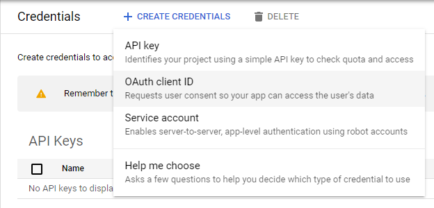 Configuring Google as SSO provider step 6