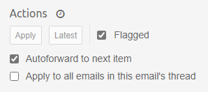 Coding Actions Panel