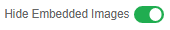 Hide Embedded Images icon