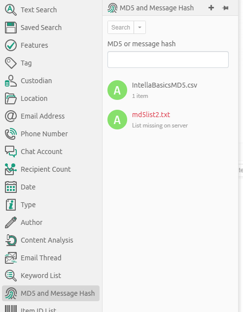 List missing on server