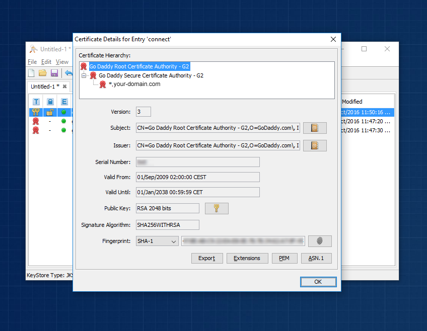 Verifying Chain After Import