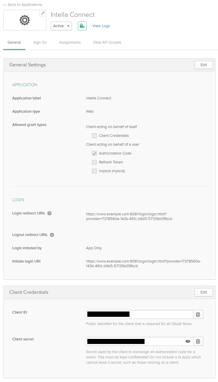 Configuring Okta as SSO provider step 6