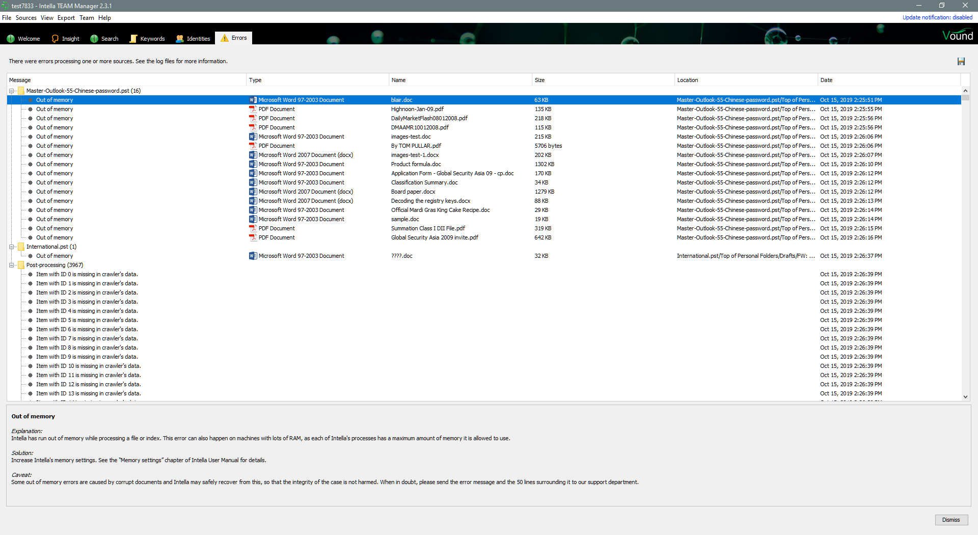 desktop errors tab