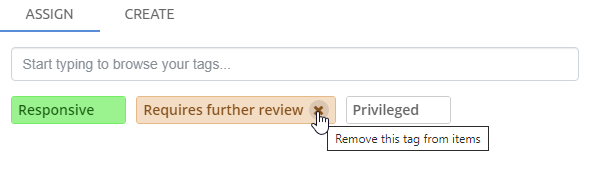 Removing tags