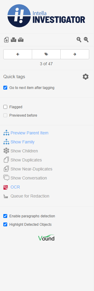Previewer toolbar