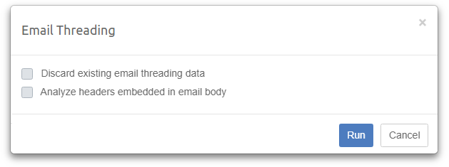 Email Threading Dialog