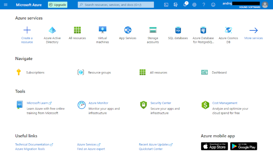 Configuring Microsoft Azure as SSO provider step 1