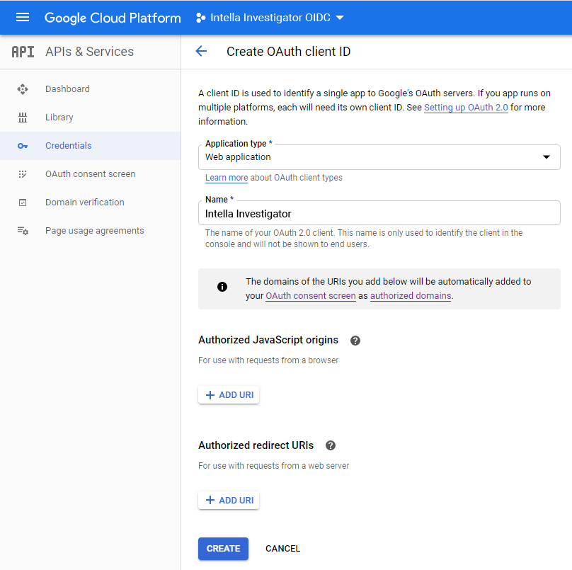 Configuring Google as SSO provider step 13