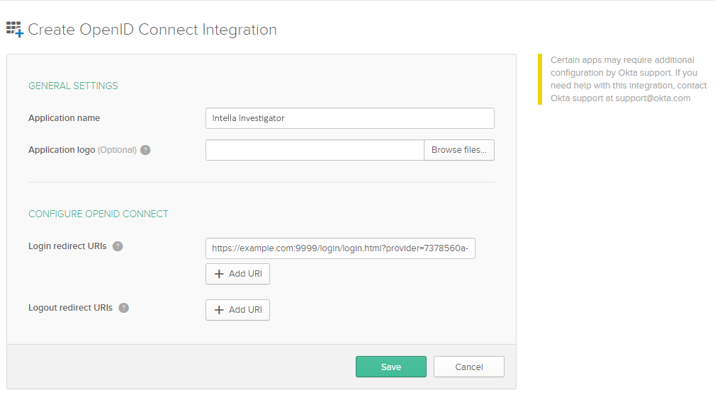 Configuring Okta as SSO provider step 5