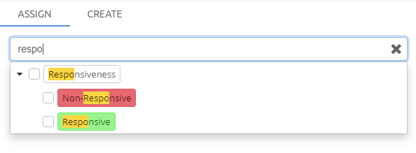 Browsing tags in editor