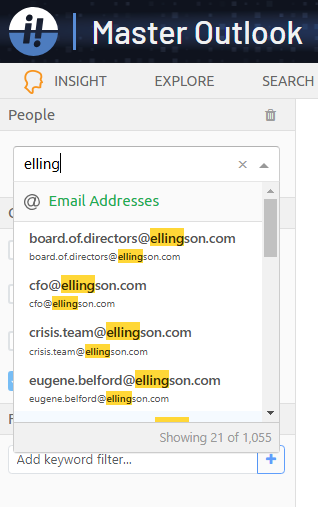 Person selector