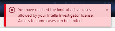 Active cases limit reached admin error