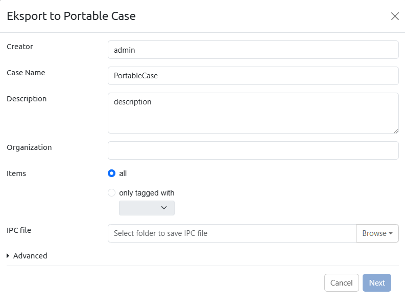 exporting portable case