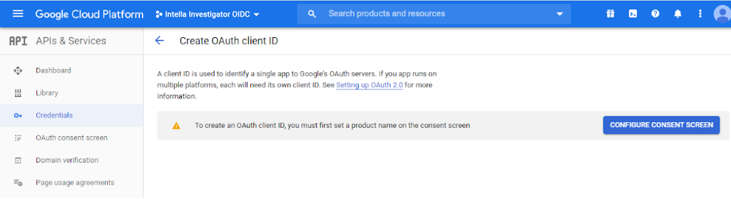 Configuring Google as SSO provider step 7